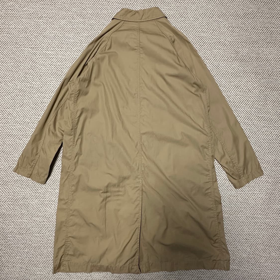 COEN cotton balmacaan coat beige 상품이미지2