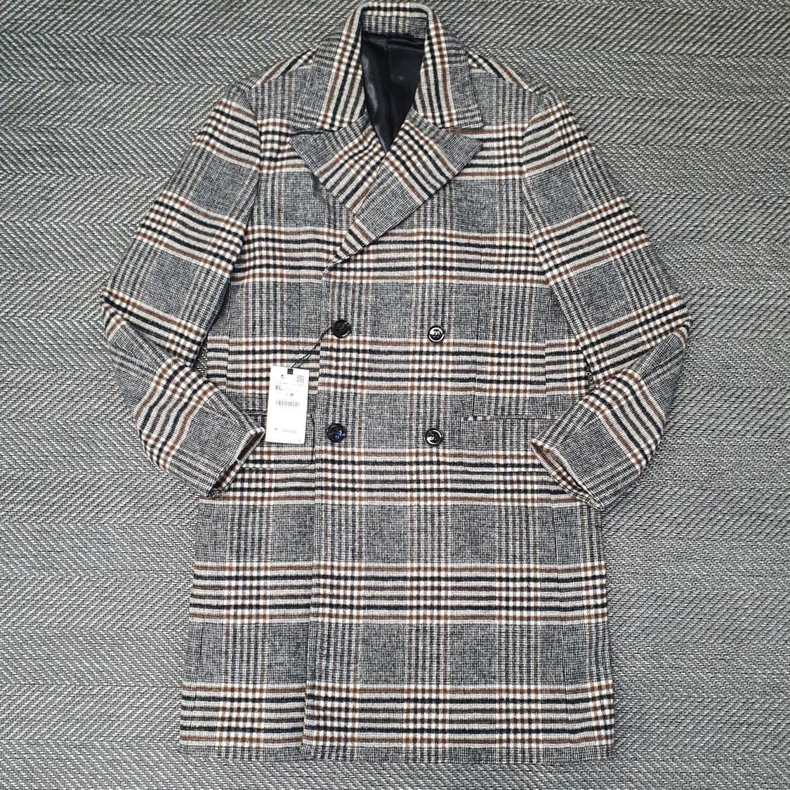 미착용 자라 더블버튼 모직 롱코트 남자105 상품이미지1