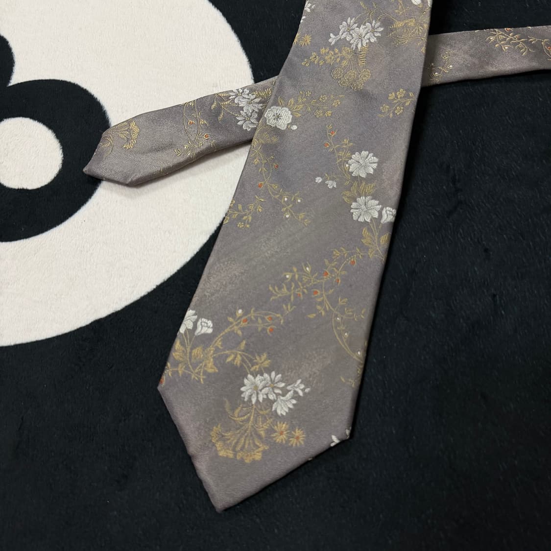 입생로랑 빈티지 실크 넥타이 (Red & Navy) 상품이미지4