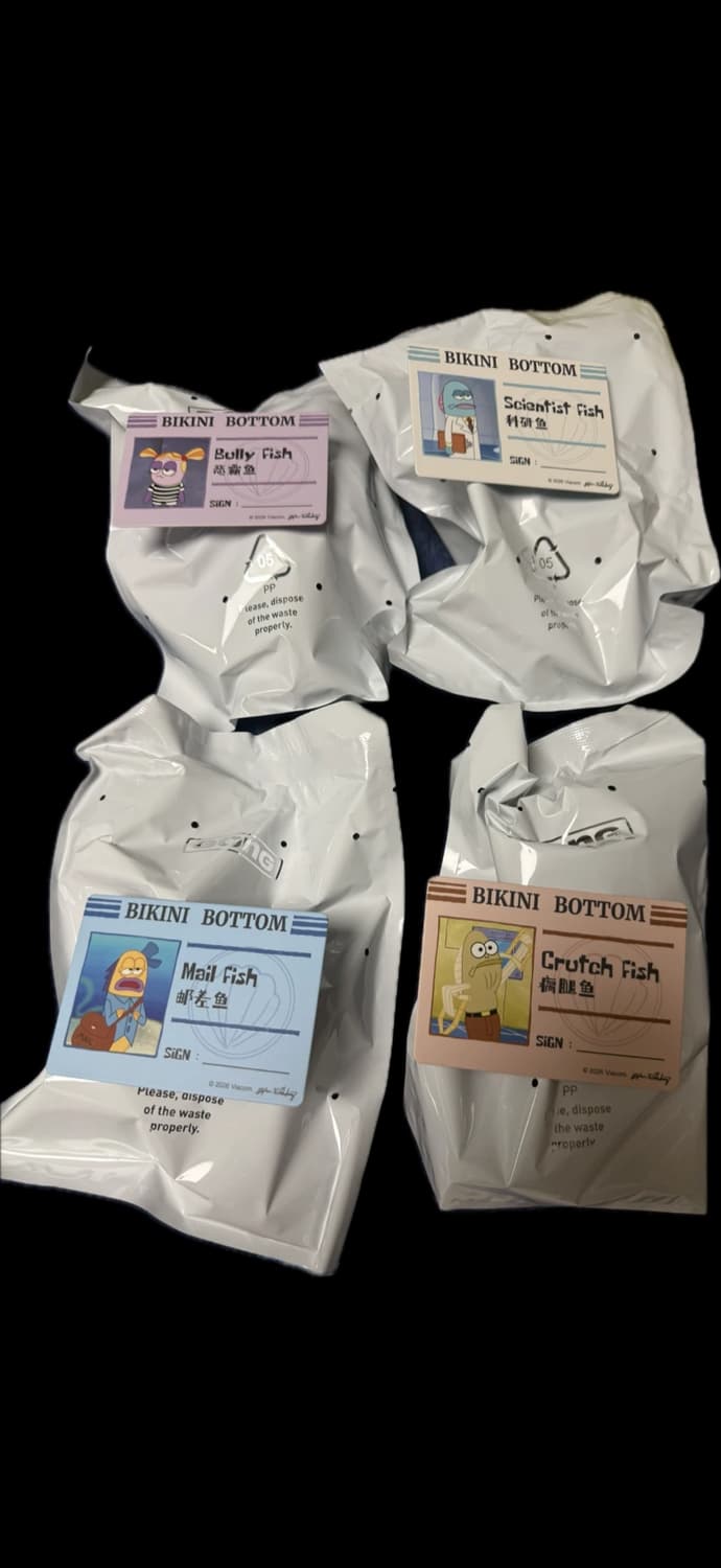 스폰지밥 비키니시티 피규어 4종일괄 상품이미지1