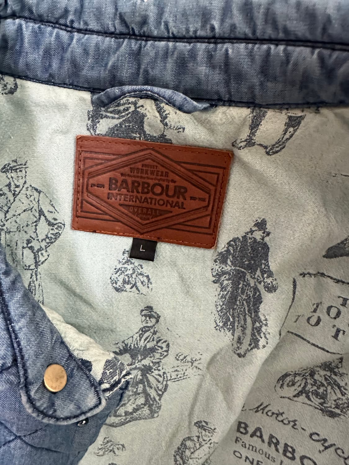 바버 솔렉스 퀼트 셔츠 (정품) 상품이미지3