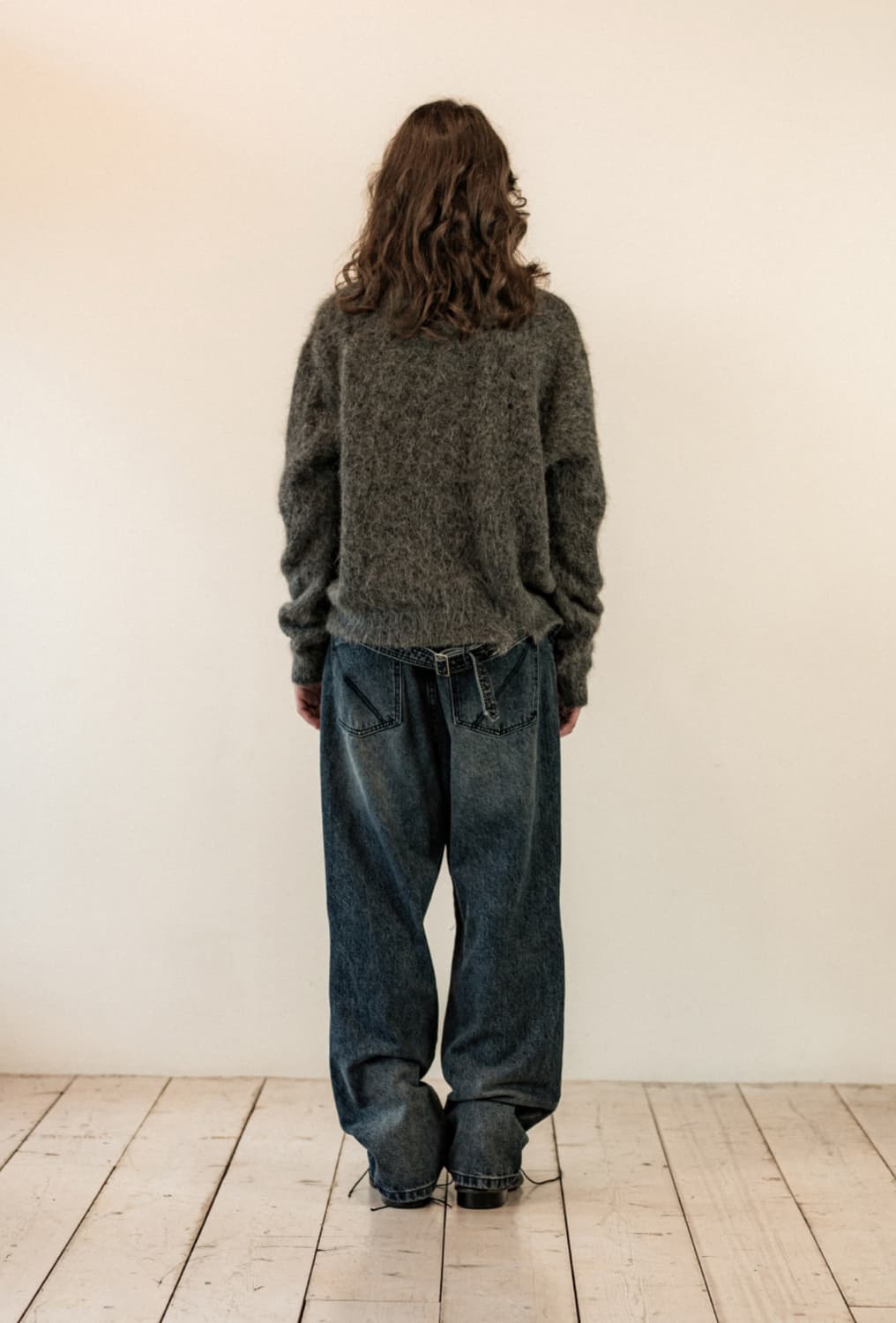 더바이닐하우스 그런지 가디건 그레이 M 상품이미지4