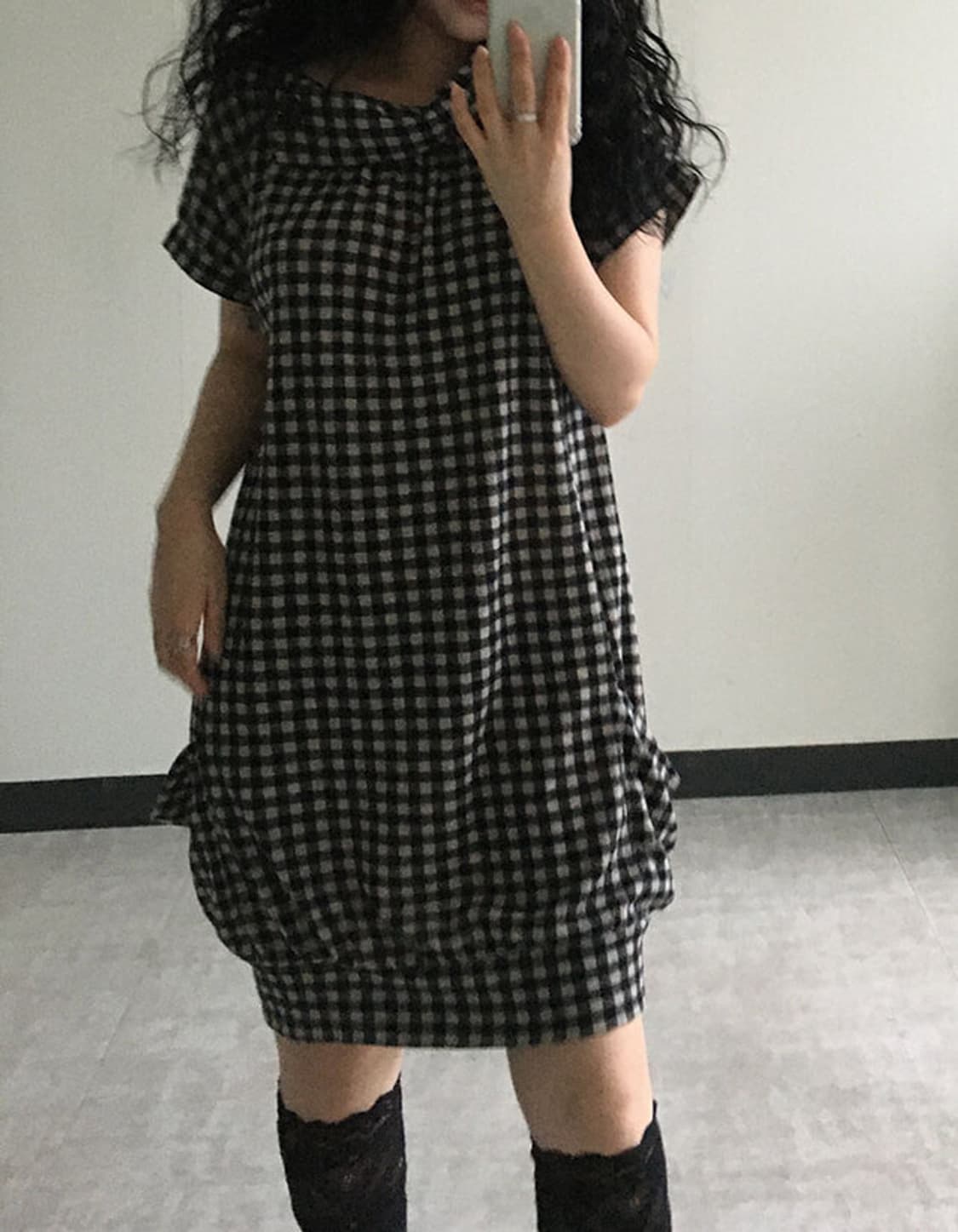 gingham check dress 상품이미지5