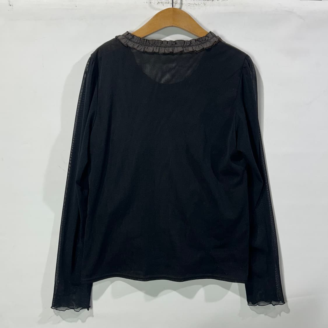 [JPN] 빈티지 셔링 시스루 블라우스 상품이미지2