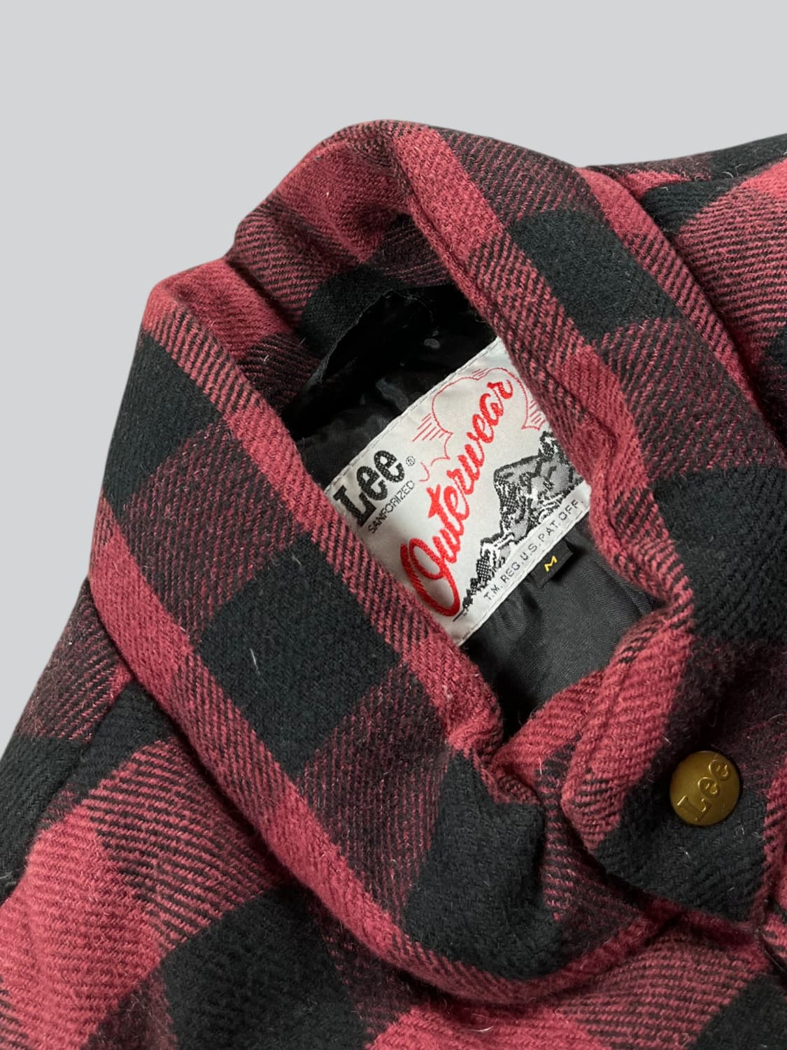 Lee 레드체크패턴 패딩 베스트  상품이미지3