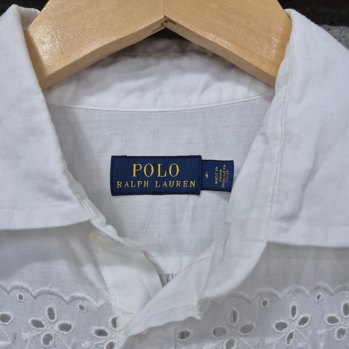  랄프로렌 폴로 아일릿 코튼 포플린셔츠 상품이미지4