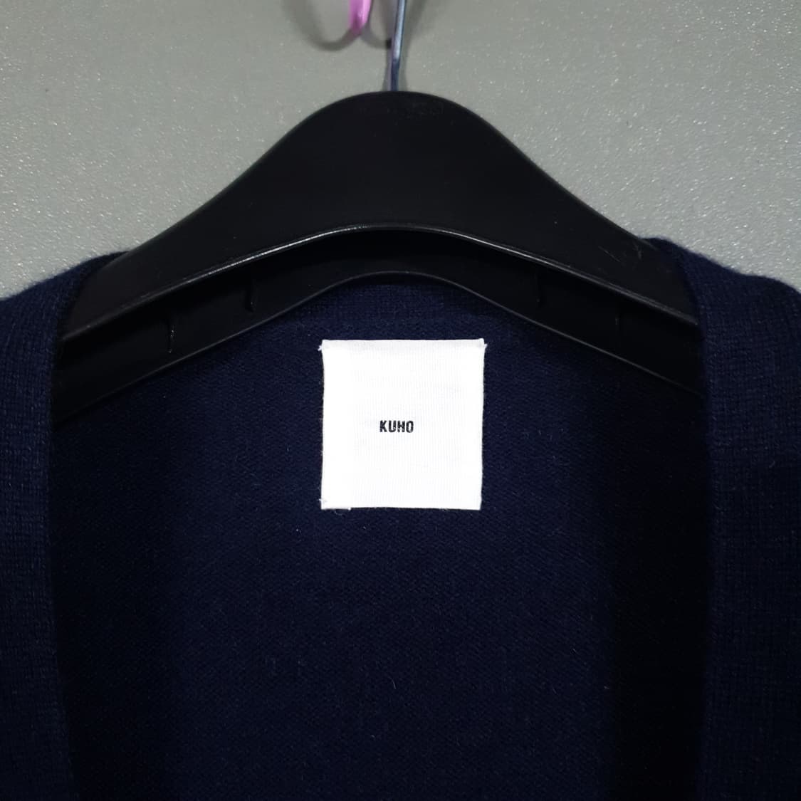 KUHO 구호 100% 캐시미어 롱 가디건 네이비 (여성 55-66) 상품이미지5