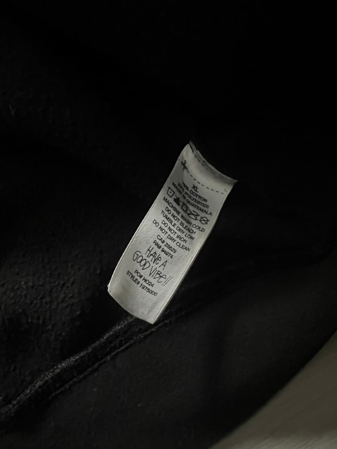 스투시 베이직 후드집업 블랙 XL 사이즈 상품이미지4