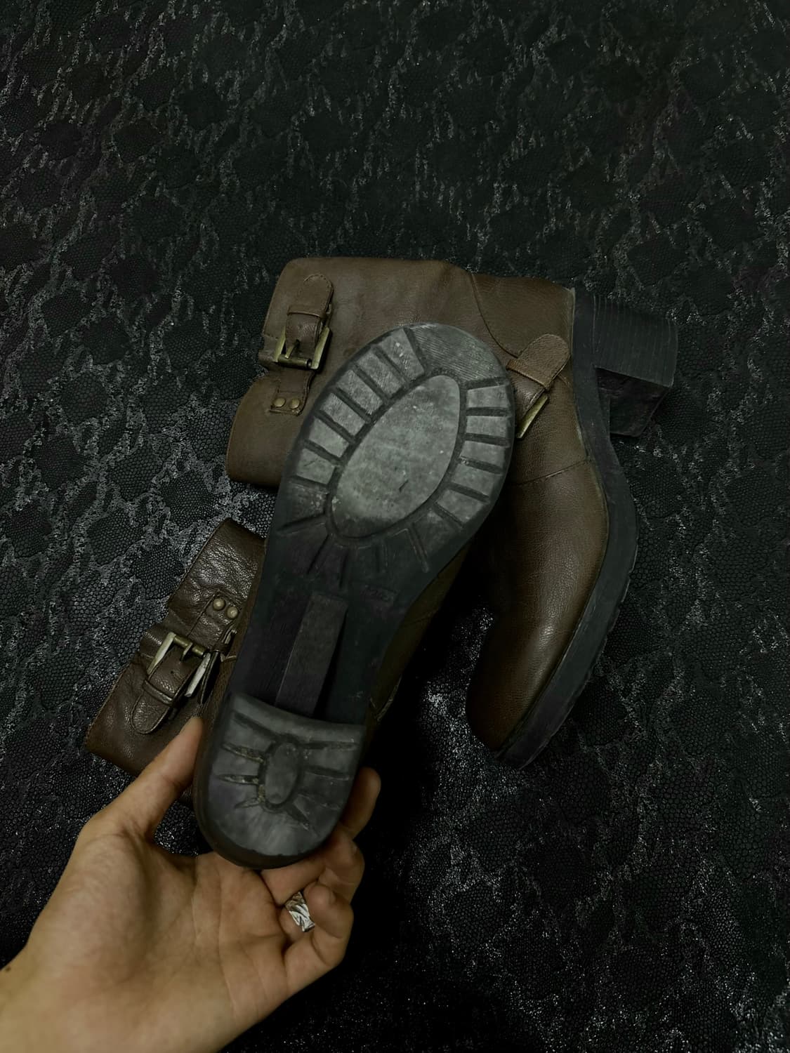 “ELCANTO” Y2K Buckle Detail leathet Boot 상품이미지4