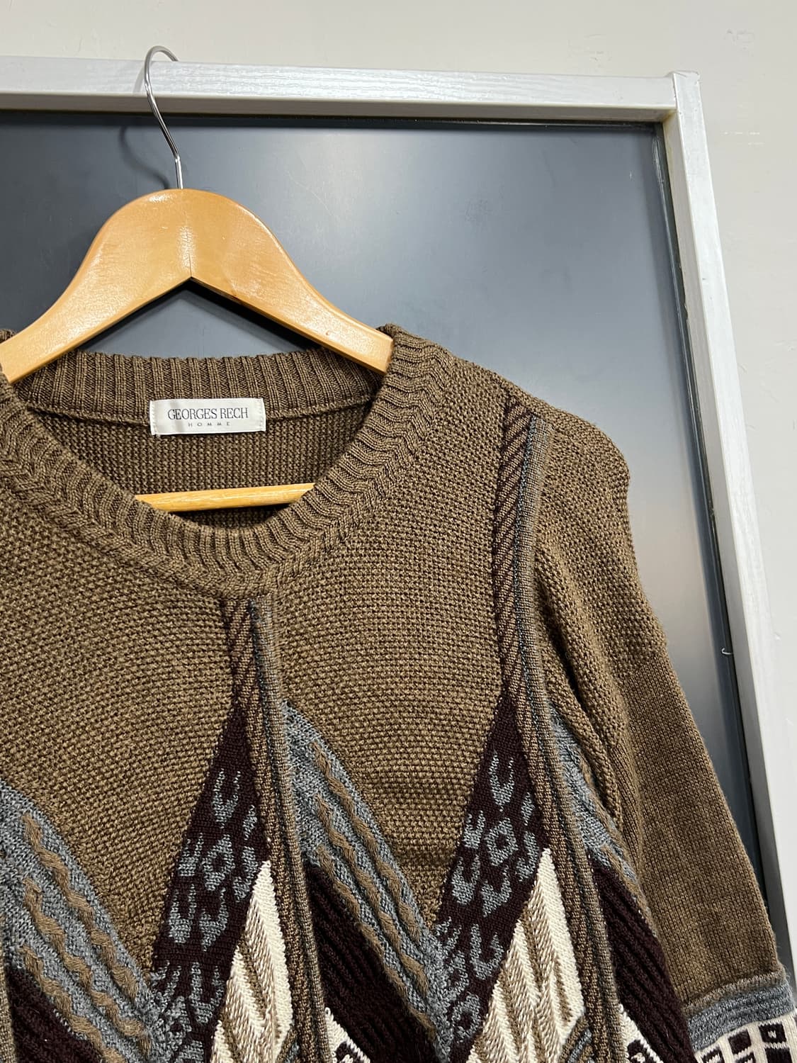 Japan Vintage 제팬 빈티지 패턴 울 니트 상품이미지2