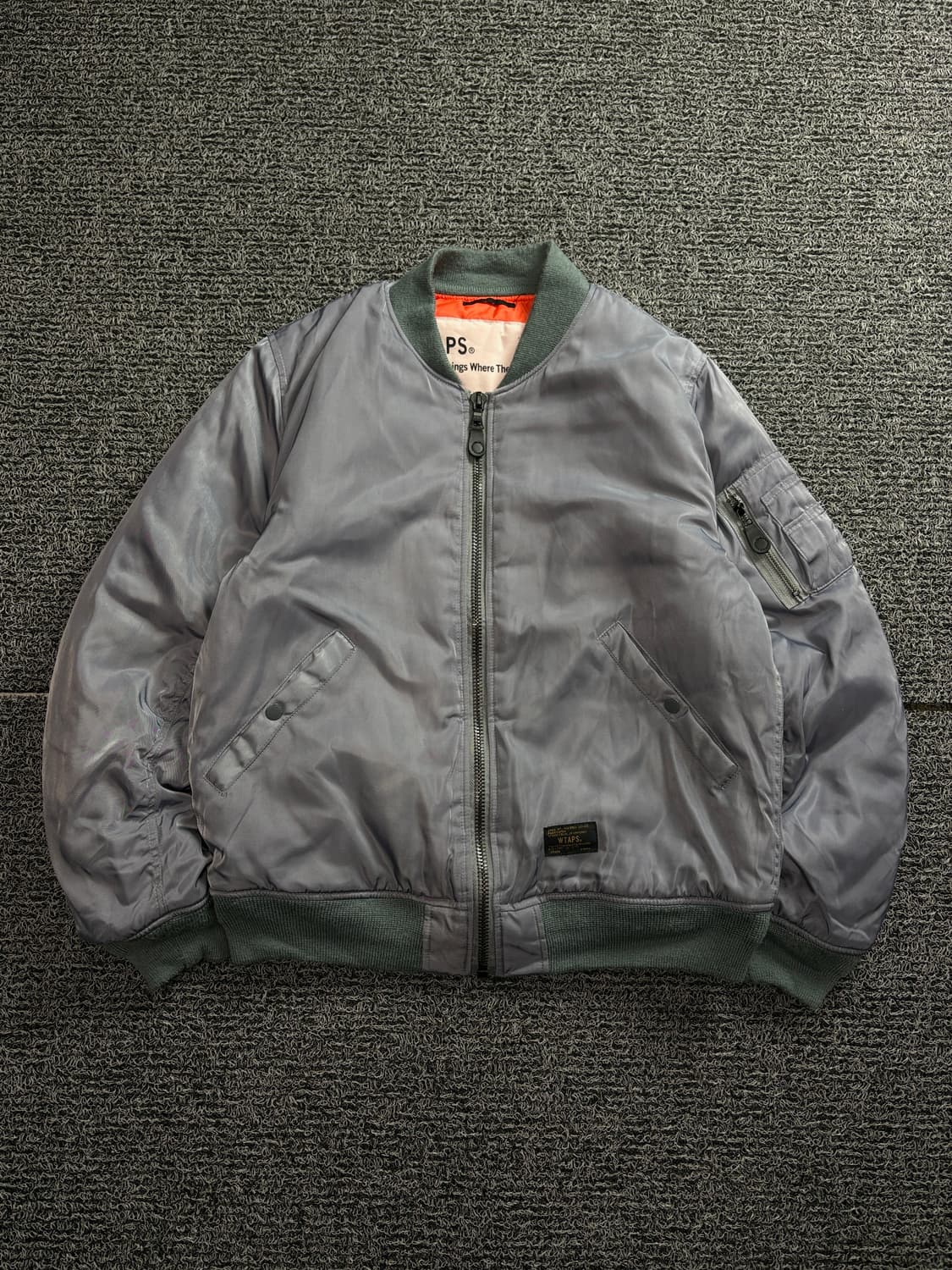 더블탭스 빅로고 MA-1 항공 점퍼 1729 상품이미지2