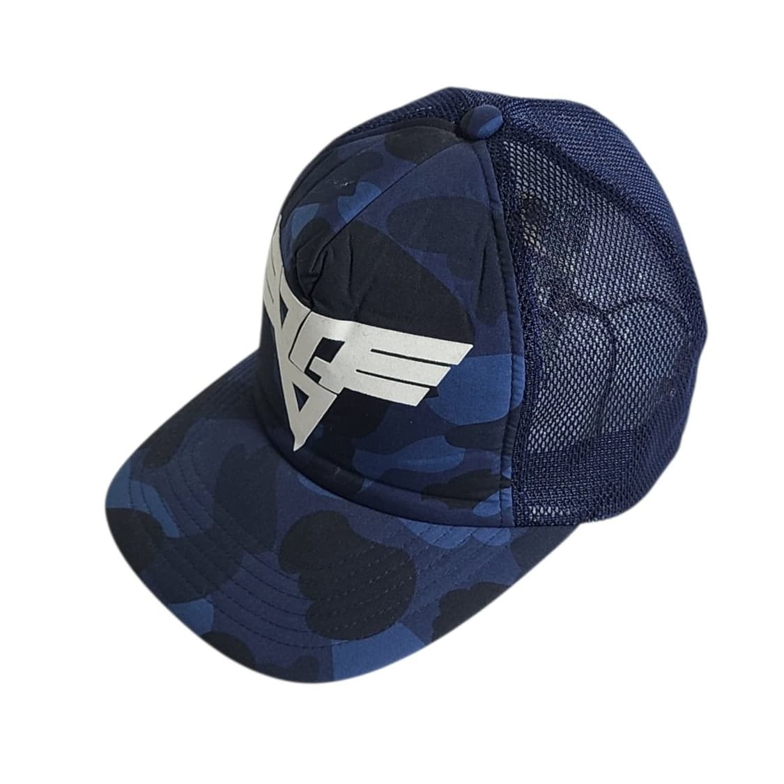BAPE) 베이프 OG Van Halen 로고 블루 카모 매쉬캡 상품이미지2