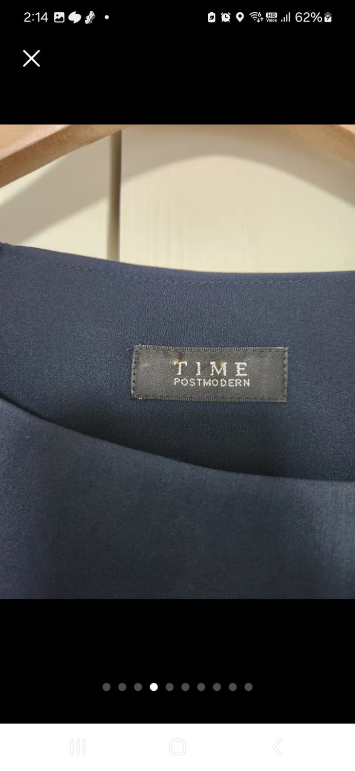 타임 한섬 드레프트 네이비 원피스 상품이미지2