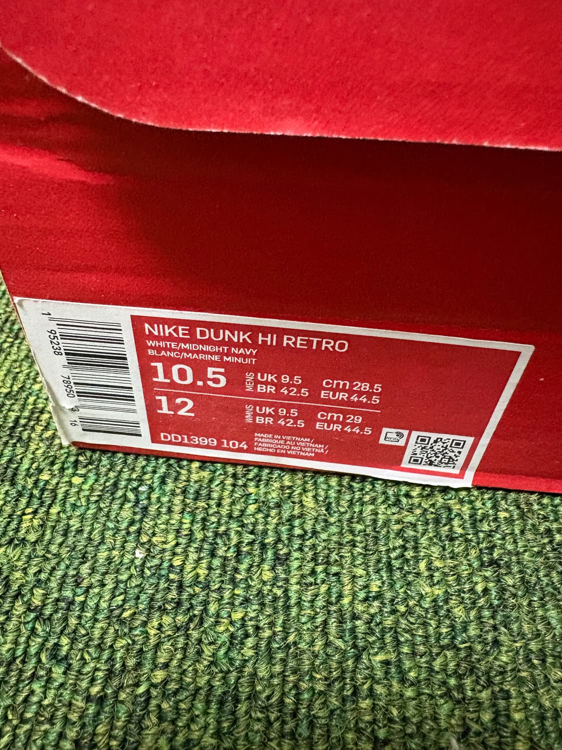 (285) 나이키 덩크하이 챔피언쉽 네이비 상품이미지5