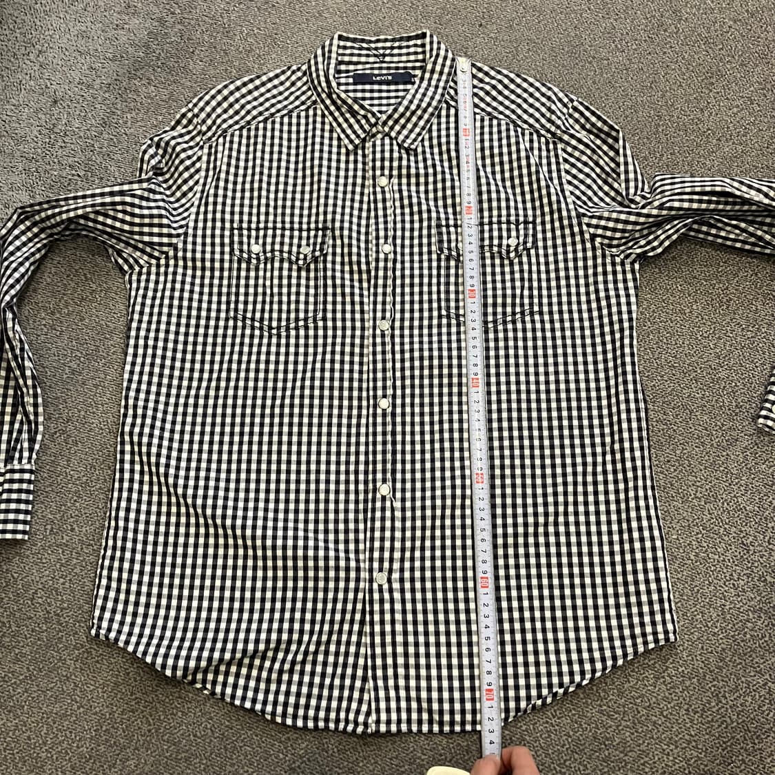 12 리바이스 깅엄 체크 웨스턴 셔츠 상품이미지8