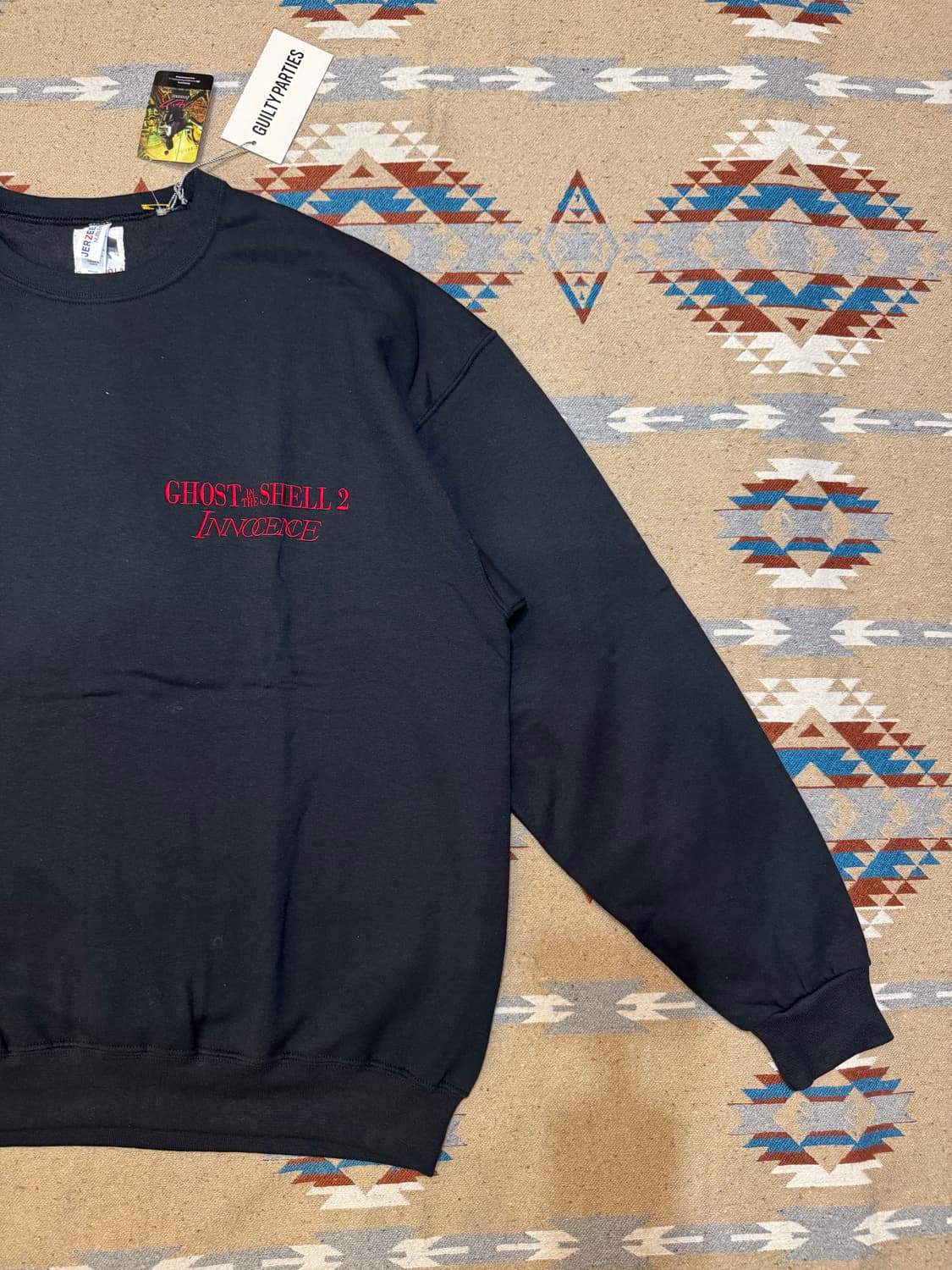 [XL] 와코마리아 x 고스트쉘 맨투맨 블랙  상품이미지3