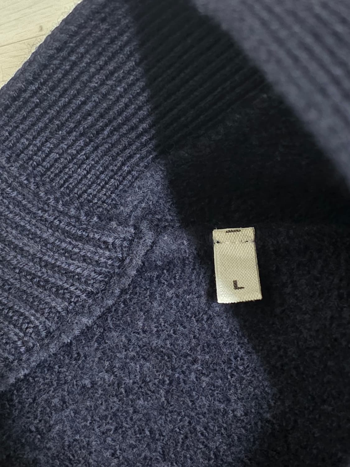 아미 빅 하트 로고 인타르시아 울 가디건 상품이미지3