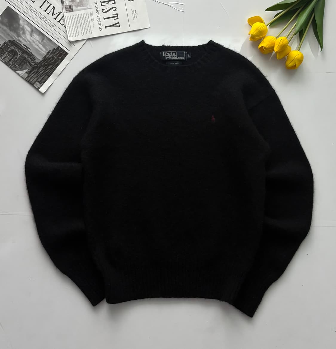 Polo 폴로랄프로렌 울 차콜 니트 상품이미지2