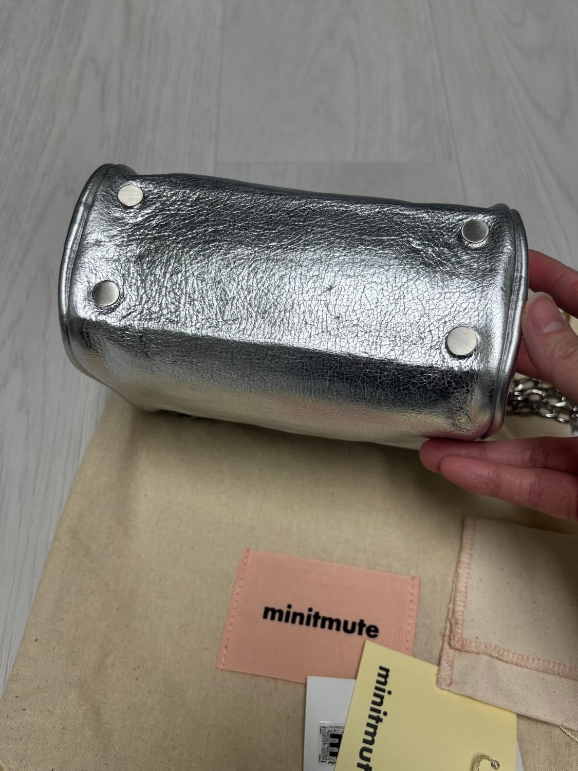 미닛뮤트 브렛미니 백 체인 실버 (더스트백+택+보증서+쇼핑백) 상품이미지3