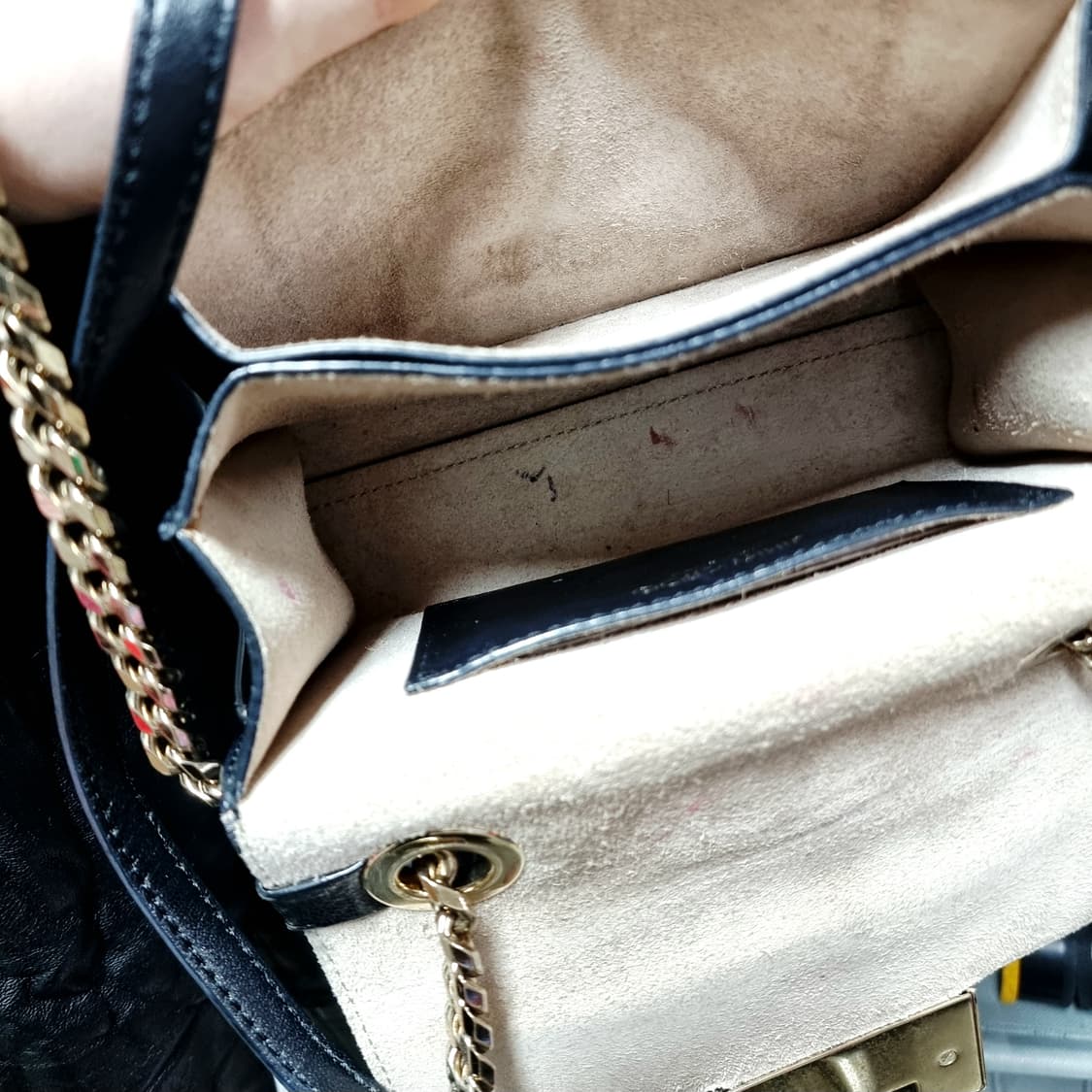 지미추 레더 체인 숄더백 미니백 투웨이백 가방 핸드백 /상태좋음 상품이미지6