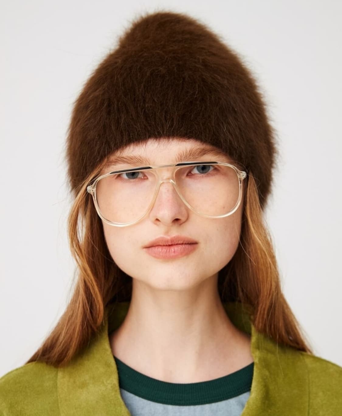 [OS] 문선 프리미엄 앙고라 비니 카카오 상품이미지2