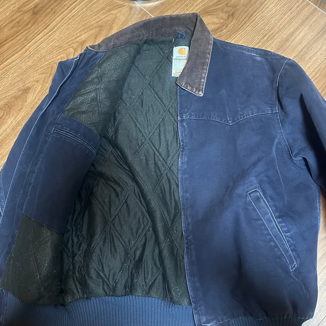 빈티지 칼하트 산타페 자켓 J14 MDT 네이비 상품이미지3
