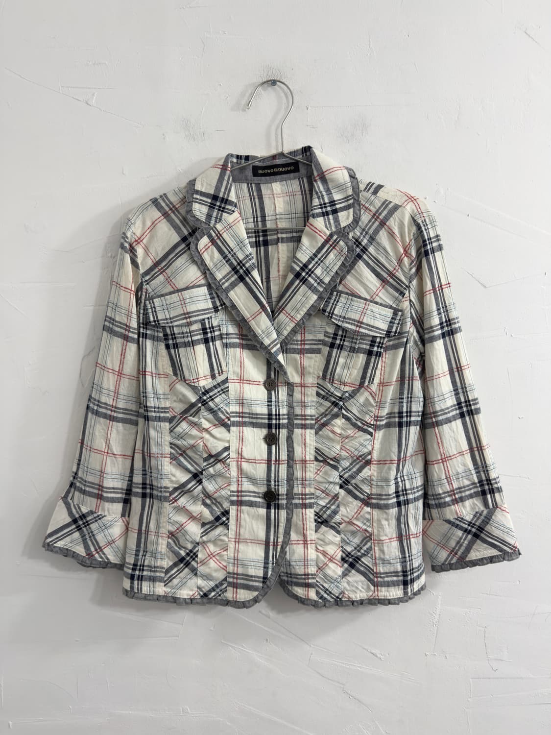 nuovo nuovo check design jacket 상품이미지1