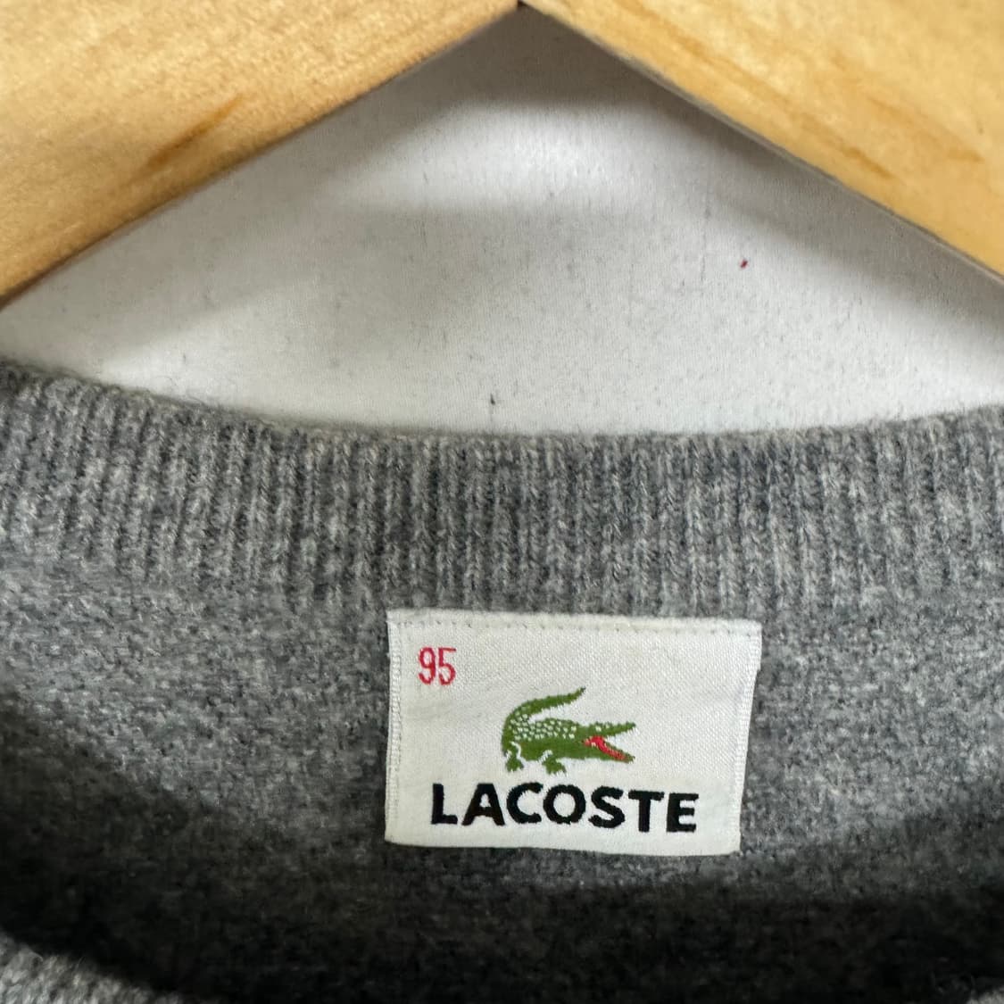 라코스테 로고 라운드 니트 상품이미지3