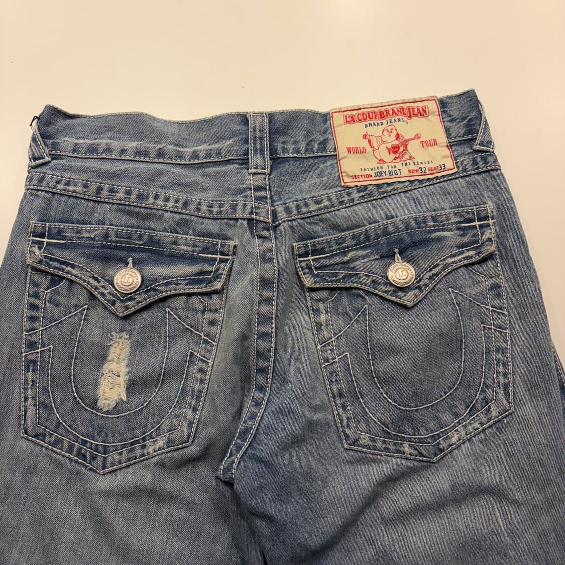 [32x33] 트루릴리젼 조이빅티 데님 청바지 데미지진 C70 상품이미지3