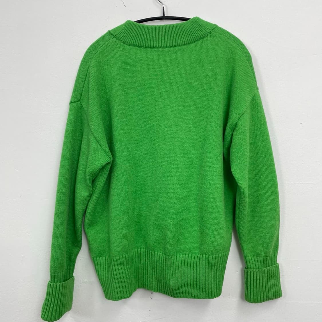 아미 AMI 그린 빅 하트 로고 울 가디건 M 상품이미지9