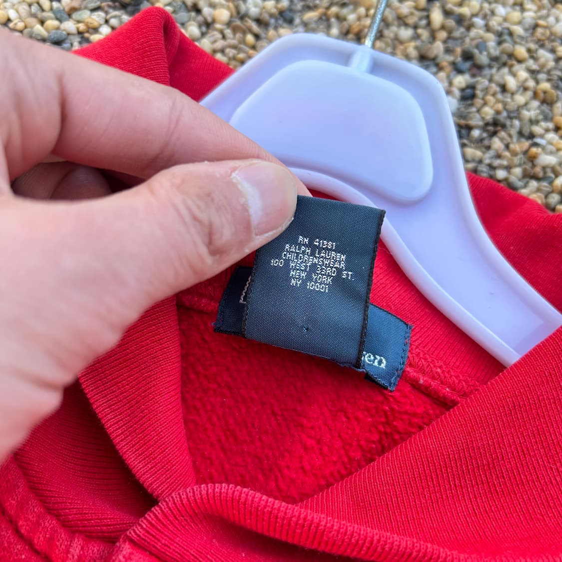 폴로(POLO RalphLauren)레드 숄카라 코튼 니트 상품이미지5