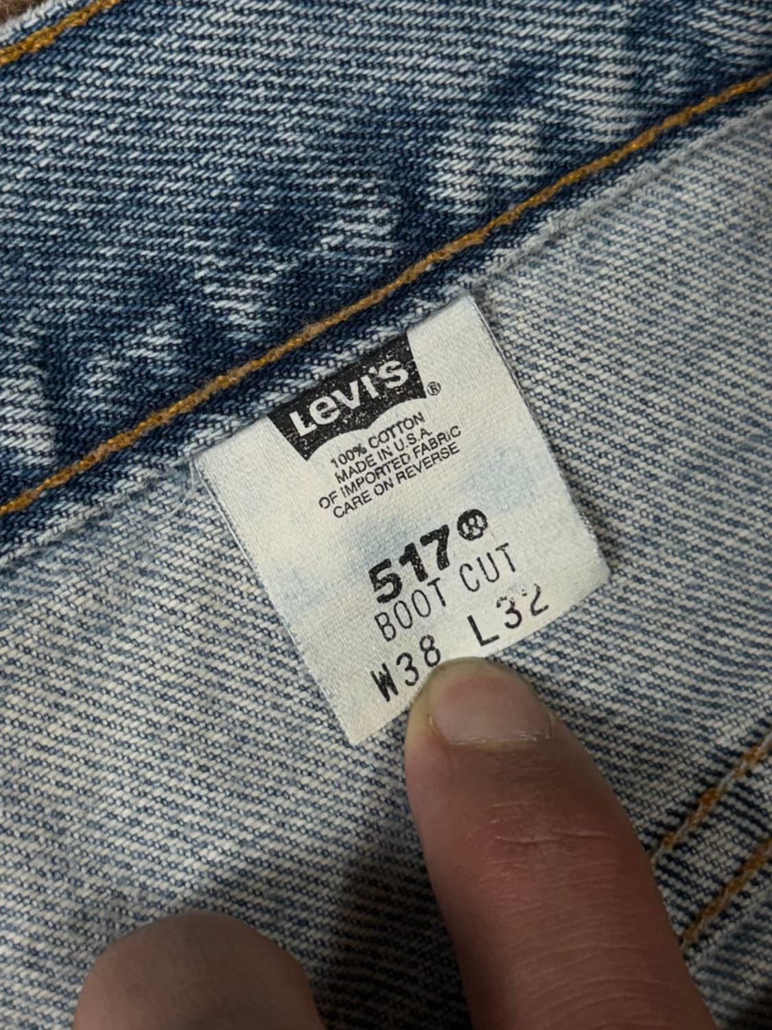 90's USA 빈티지 리바이스 517 부츠컷 상품이미지9