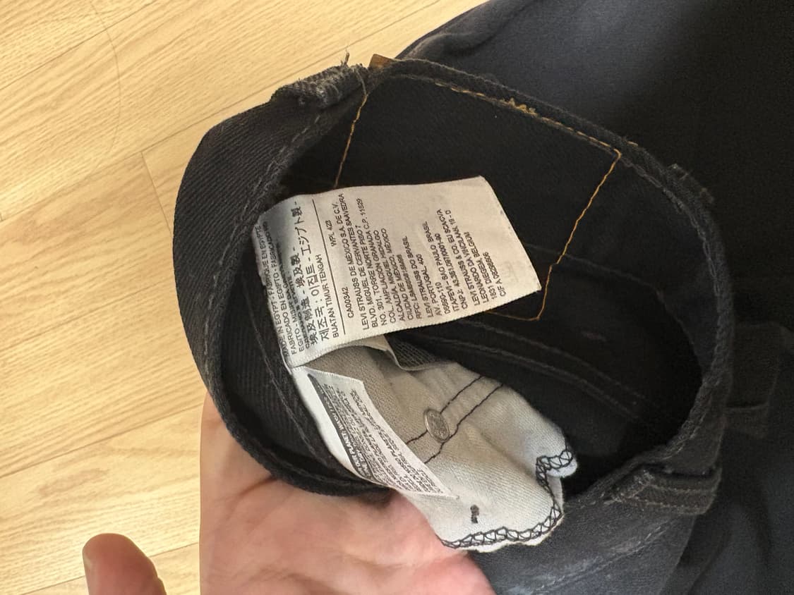 리바이스 517 31x32 블랙 데님 상품이미지4