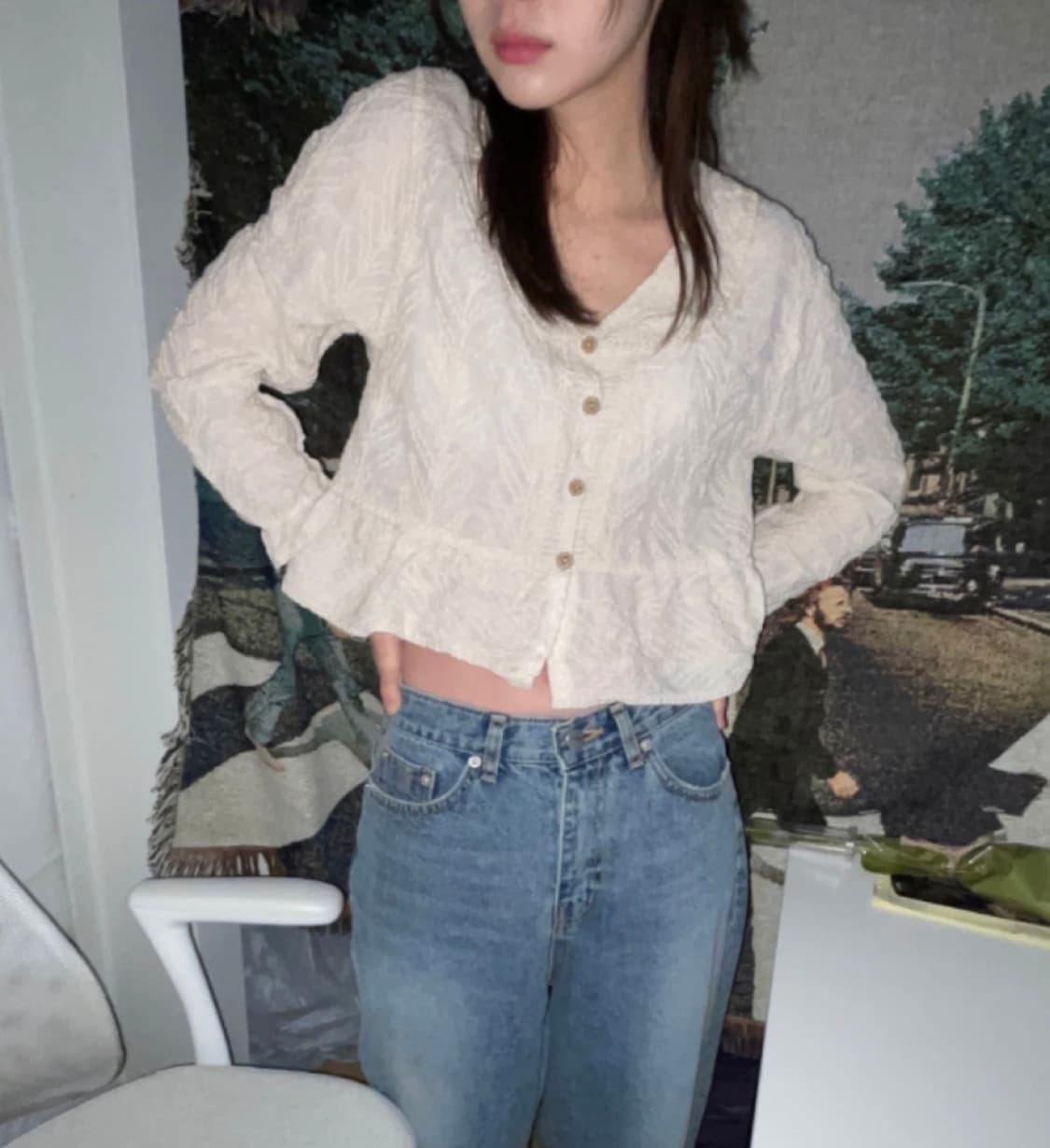 김아홉 수지 레이스 블라우스 상품이미지1
