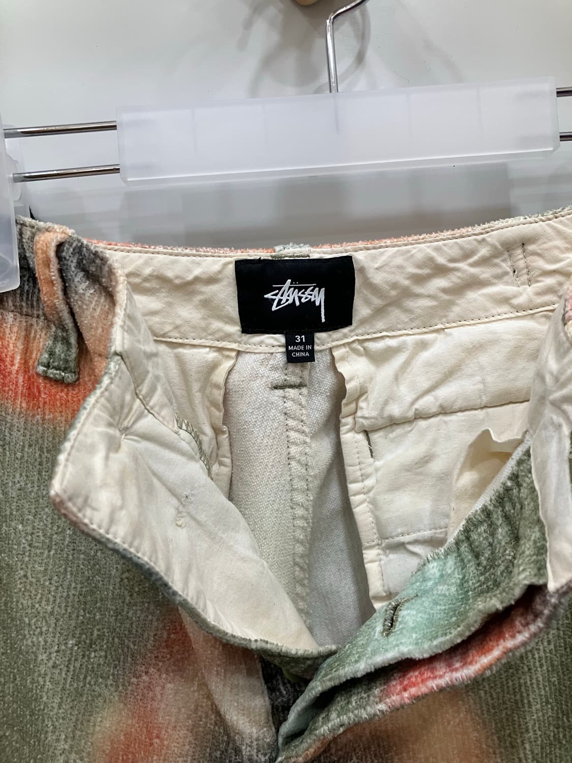 stussy 스투시 플라워 벨벳 카고팬츠 상품이미지3