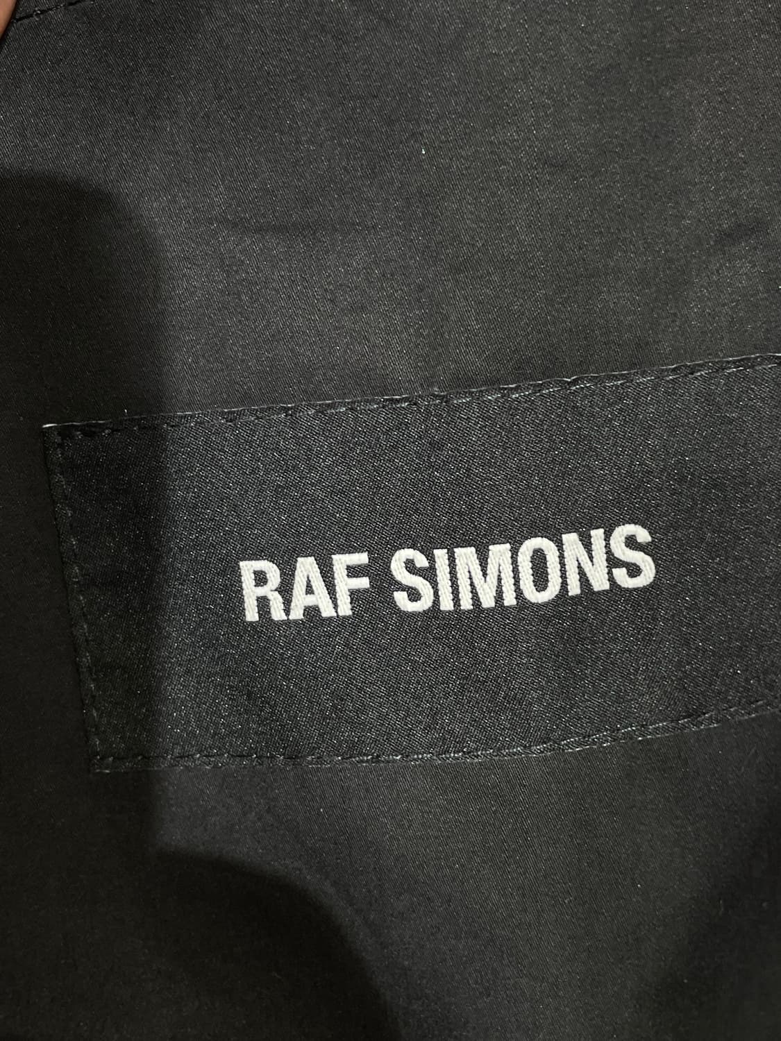 16ss 라프시몬스 아일렛 블랙 데미지 롱코트 46 상품이미지10
