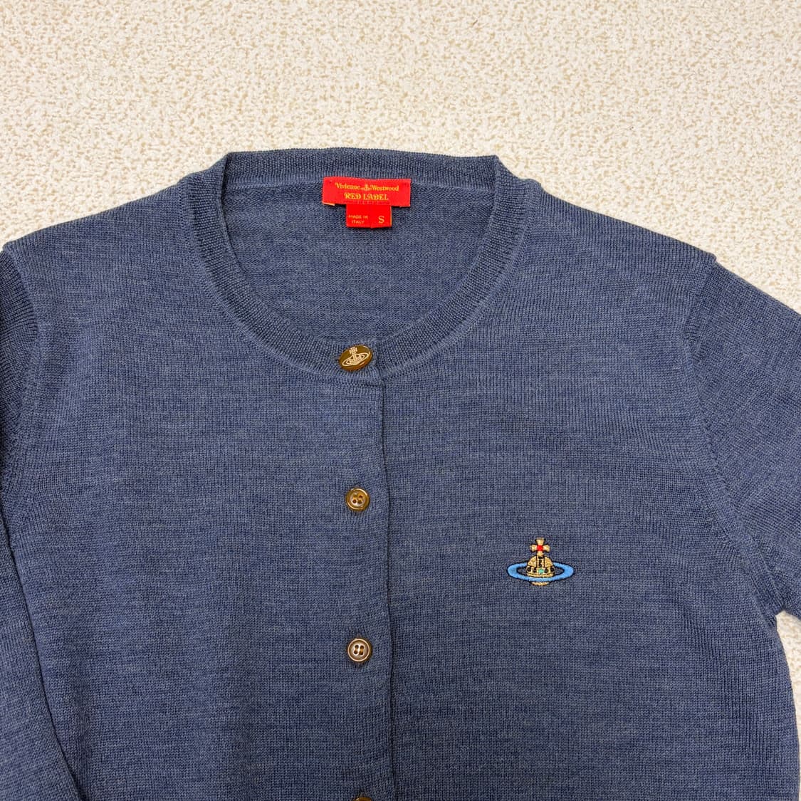 비비안웨스트우드 레드라벨 라나울 가디건-네이비 상품이미지2