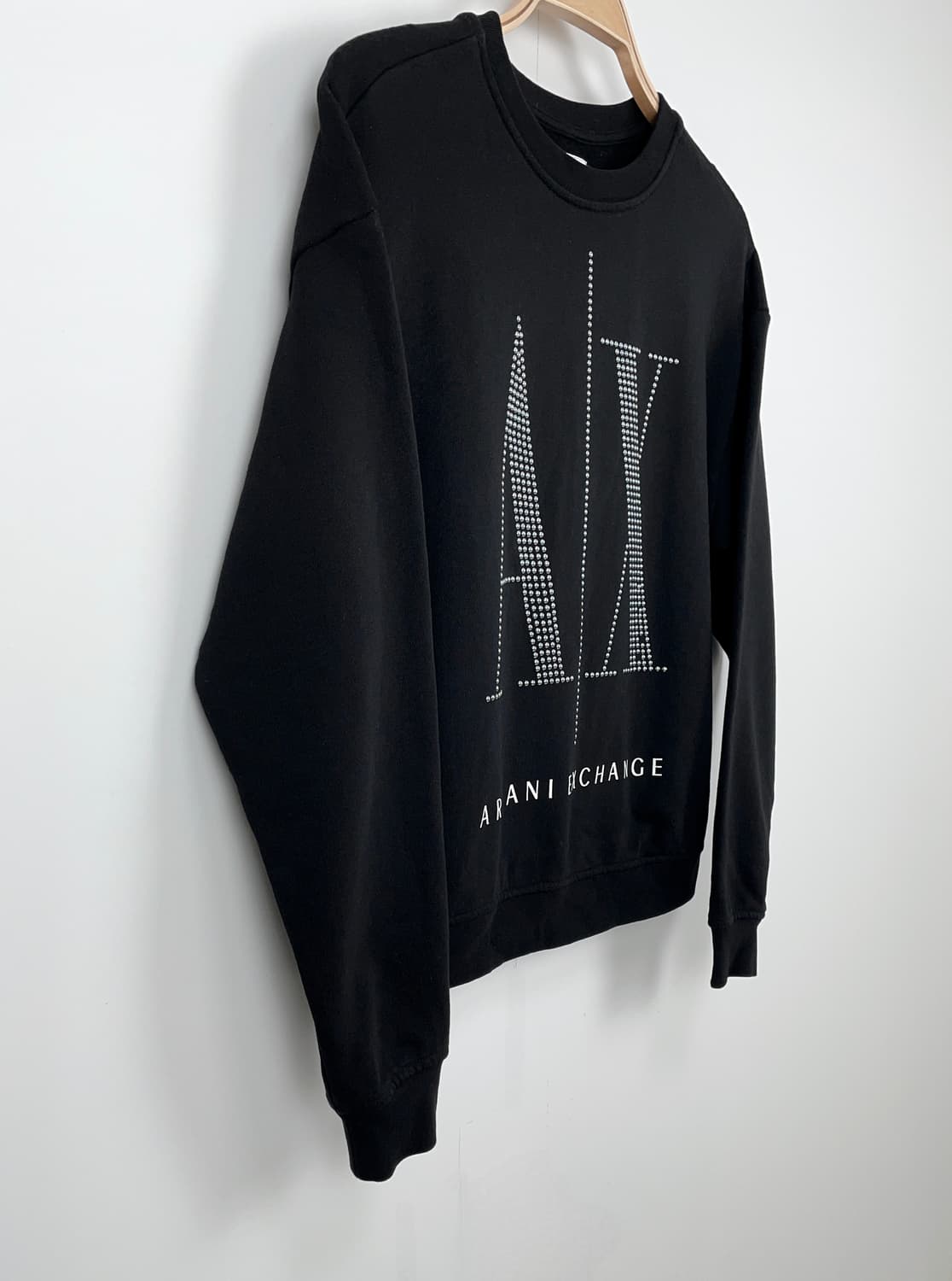 아르마니 익스체인지(A|X) 아이콘 스터드 로고 맨투맨 상품이미지3