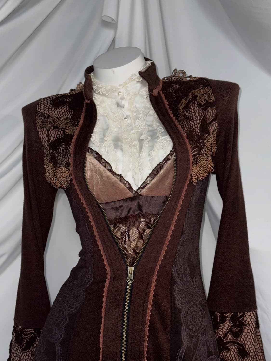 Ozz Angelo 오즈안젤로 브라운 클래식 고딕 오리엔탈 코디세트  상품이미지6