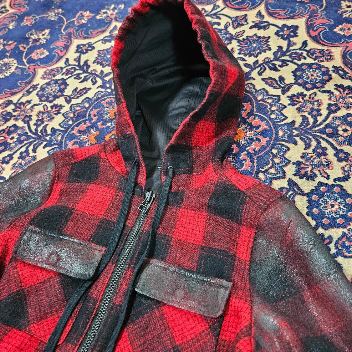 (국내매장) FADTHREE in Japan 체크 패블릭 블럭 울자켓  상품이미지2