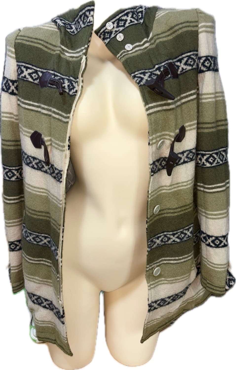 말차 떡코 가디건느낌 빈티지 모리 떡볶이코트 급처 상품이미지5