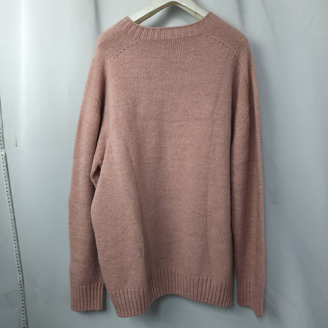 77[124] 자라 오버핏 브이넥 니트 핑크  상품이미지5