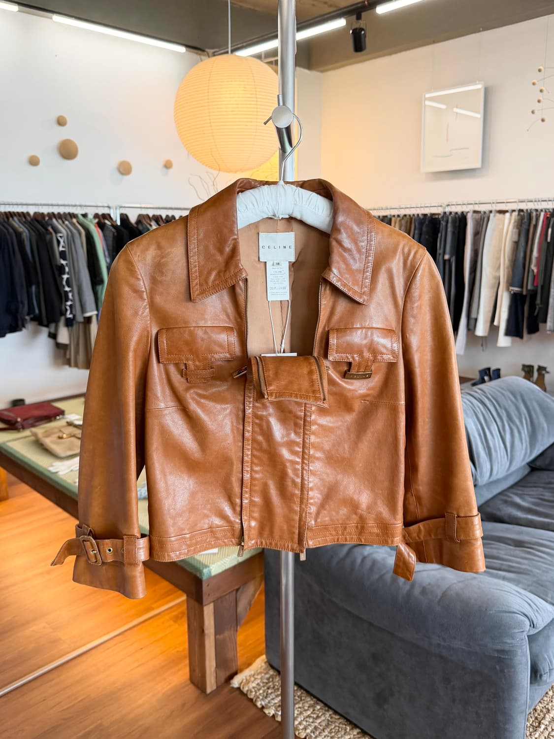 올드 셀린느 피비 파일로 레더 자켓 상품이미지1