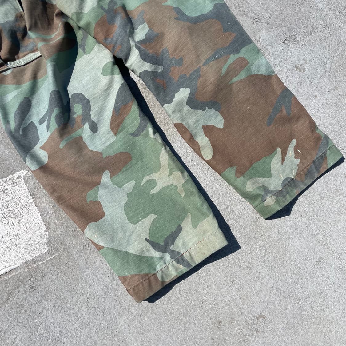 미군 80s OG 우드랜드 썬 페이드 카모 BDU 카고팬츠 상품이미지6