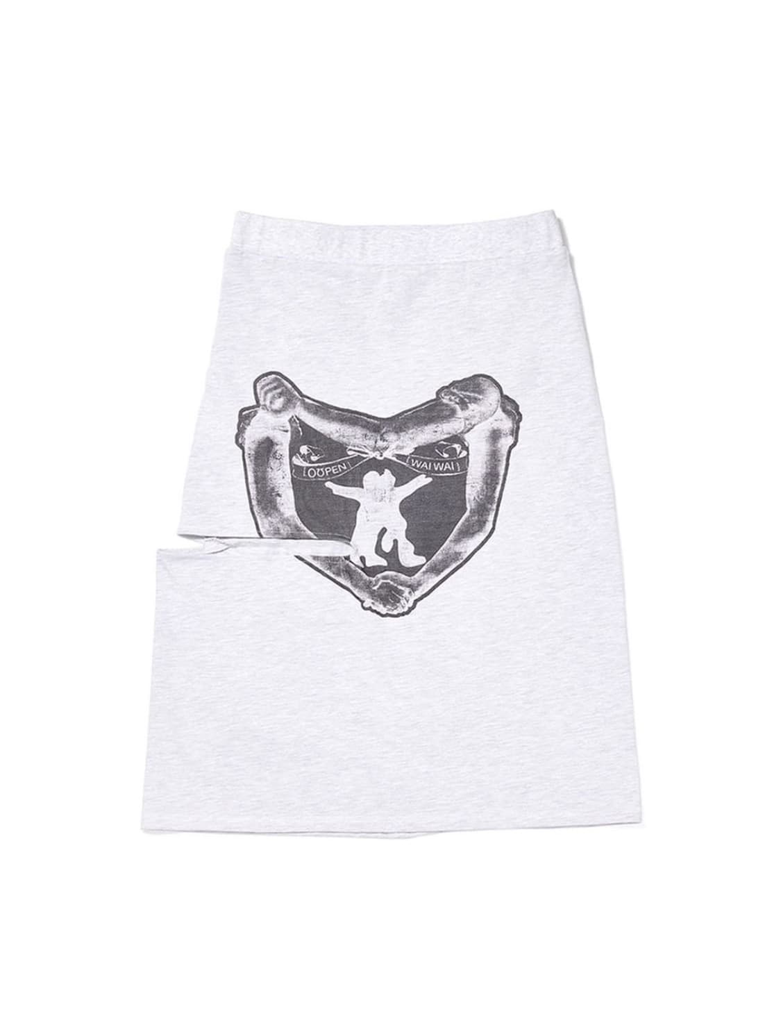 Open yy HUG&HEART CUTOUT SKIRT 상품이미지1