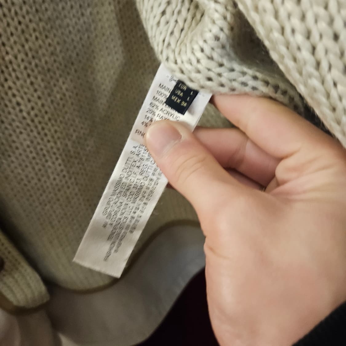 마시모두띠 금장 버튼 크림 코팅자켓 새상품 L사이즈 상품이미지9