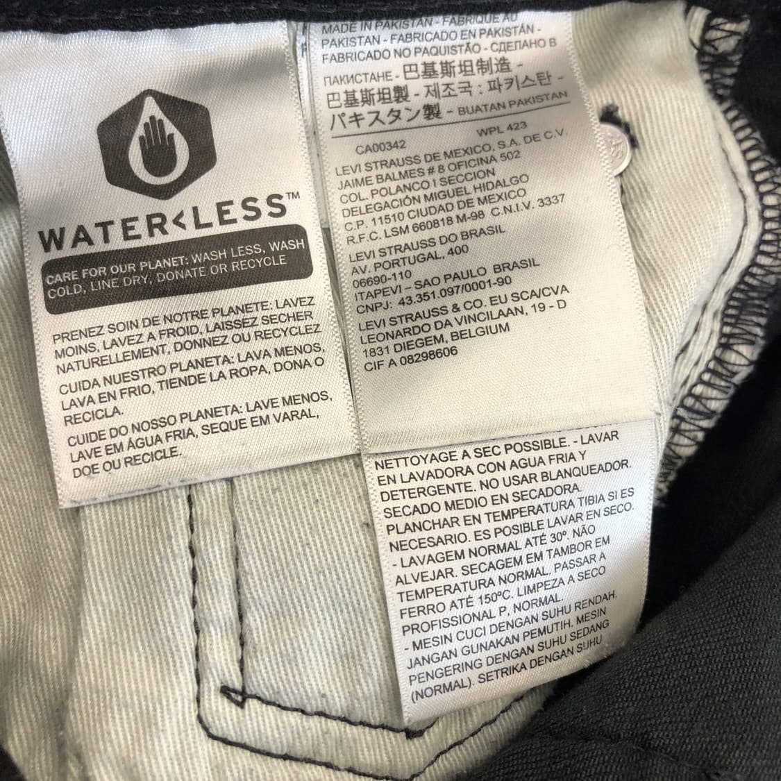 리바이스 511 프리미엄빅E탭 블랙 데님진 30 인치  상품이미지5