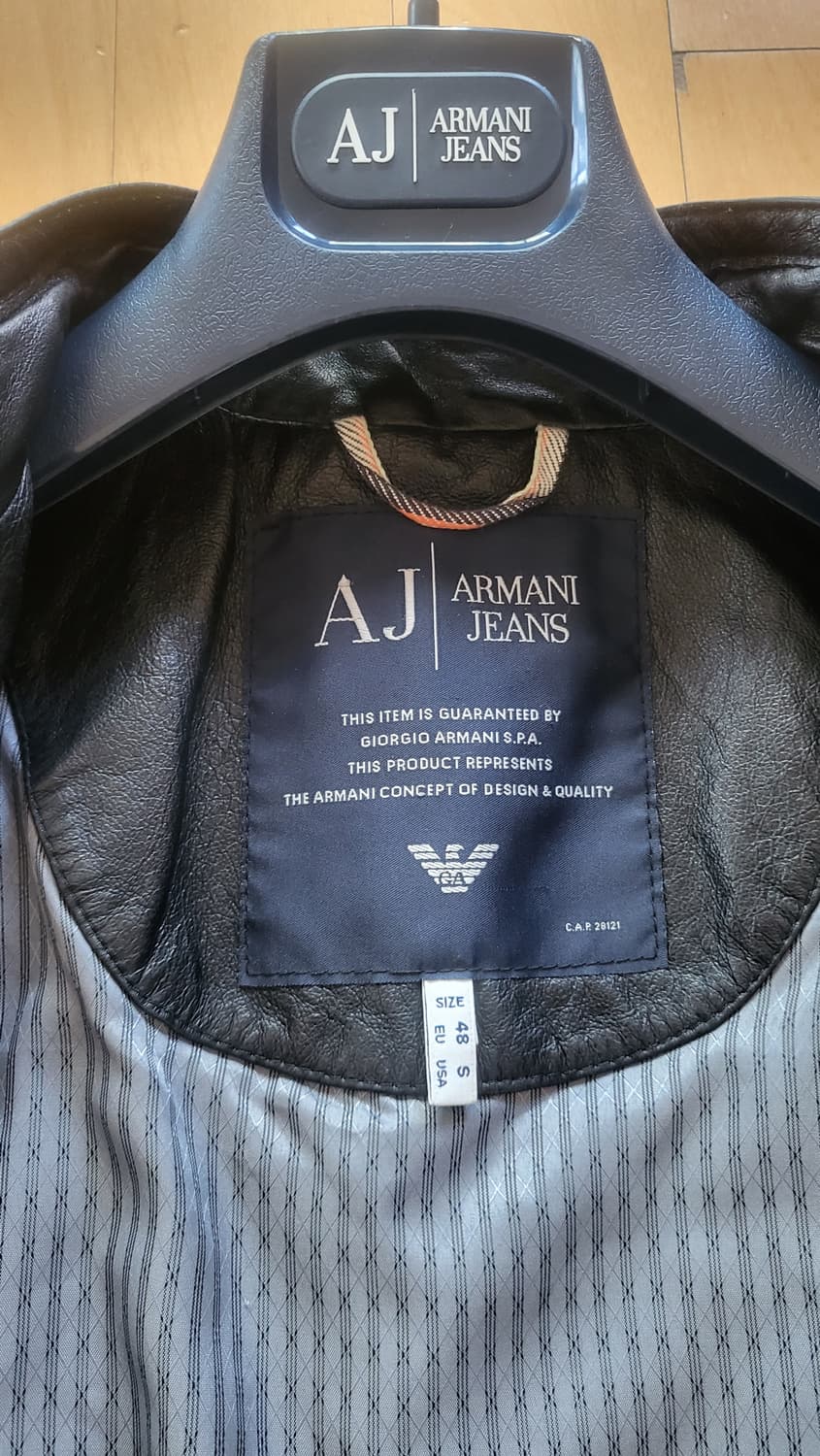 알마니퀄팅리얼가죽자켓Sㅡ신품동일ㅡ해운대 상품이미지8