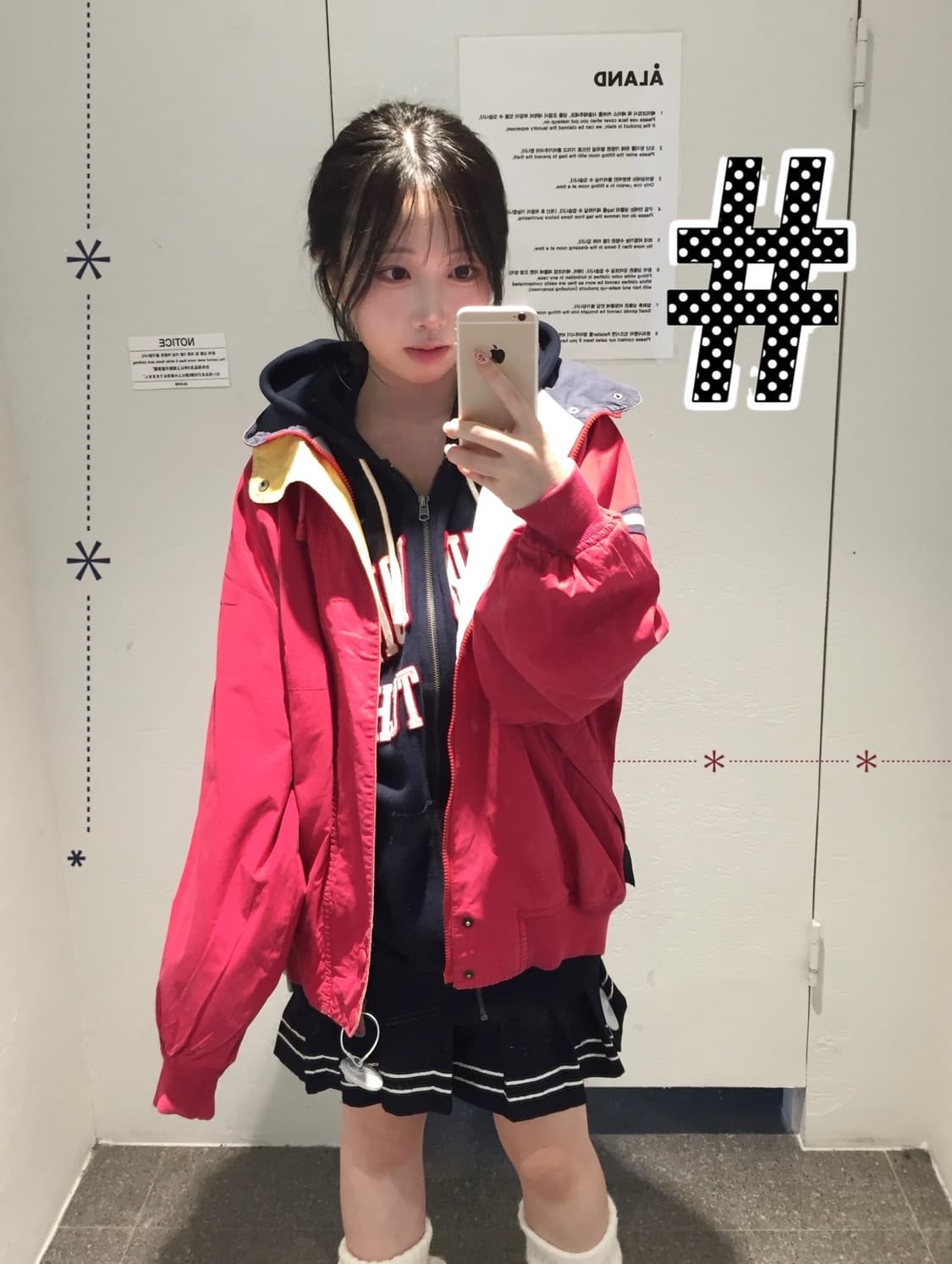 아베크롬비 레드 코디세트 상품이미지1