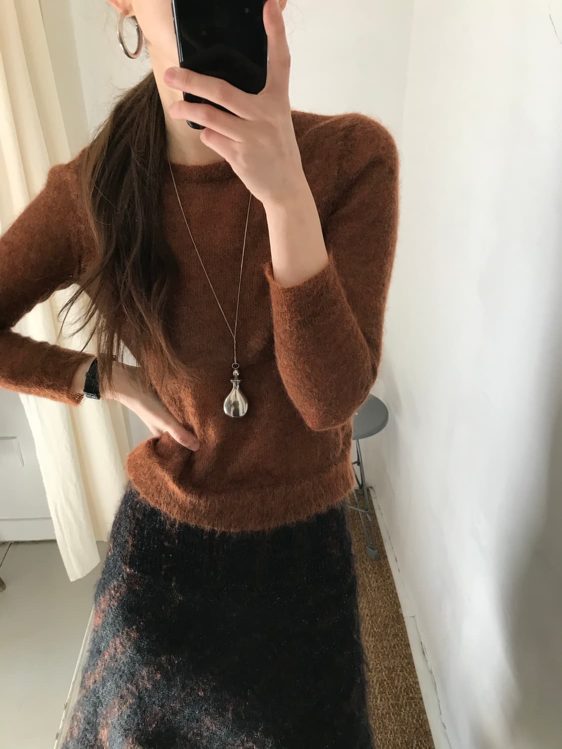 mohair round knit 상품이미지2